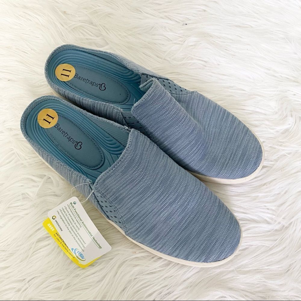 NEW Baretraps YONESSA blue slip on mules Rebound technology sneakers 11